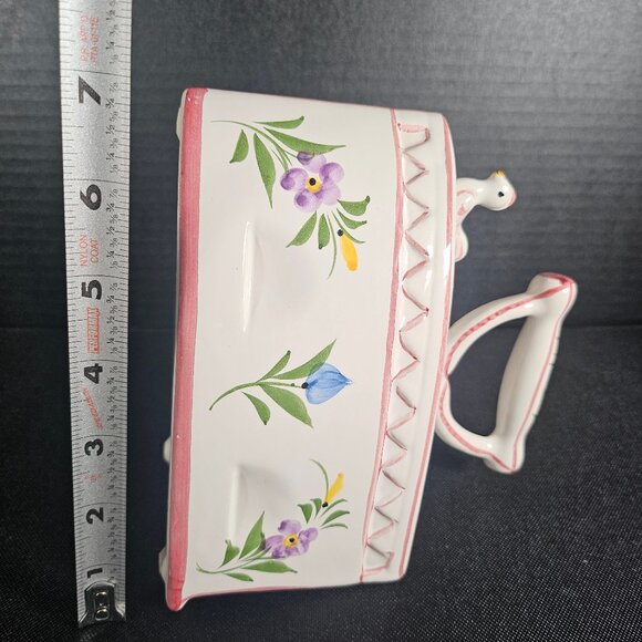 Vintage R.C.&CAL Juncal Porto de Mos, Portugal Iron Potpourri Sachet Holder #836 - Picture 7 of 9